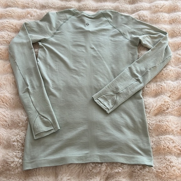 Lululemon Swiftly Tech Long Sleeve Shirt 
Distorted Static Delicate Mint sz 6 - Picture 3 of 16